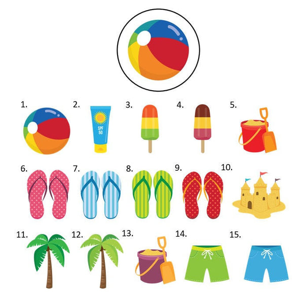 Summer Beach Seashell Envelope Seals Labels Stickers, 48 Personalized Stickers!