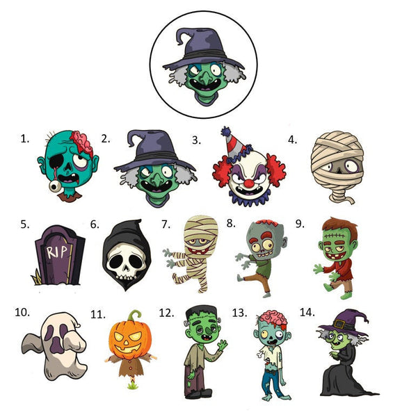 Halloween Hershey Kiss Labels Stickers, 108 Personalized Stickers!