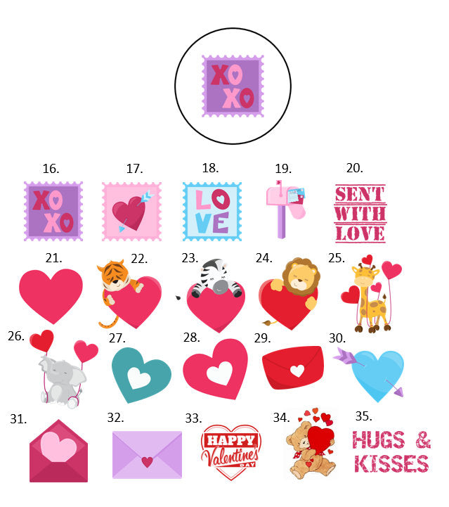 Valentine's Day Black Hearts Bubble-free stickers – Drippempire