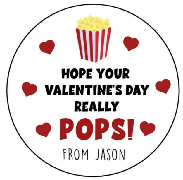 Poppin' Valentine's Day Stickers, Pop Fidget Valentine's Day Stickers, –  The Label Palace
