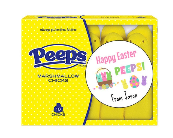 Easter Stickers, Easter Peeps Labels, Personalized Kids Easter labels