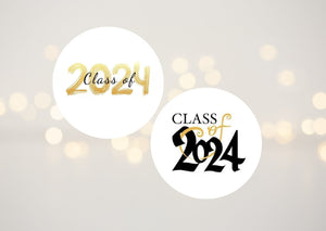 2024 Graduation Envelope Seals Labels Stickers, Large Round Graduation Stickers, Announcement Stickers