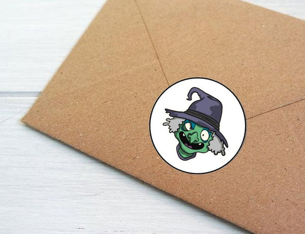 Halloween Envelope Seals Labels Stickers, 48 Personalized Stickers!