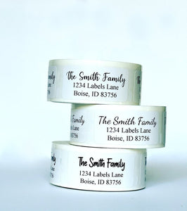 Custom Return Address Labels Roll, Personalized Labels Roll, Thermal Labels Stickers!