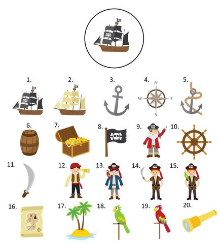 Pirate Envelope Seals Labels Stickers, 48 Personalized Stickers!