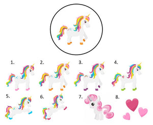 Unicorn Envelope Seals Labels Stickers, 48 Personalized Stickers!