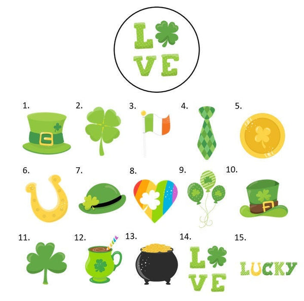 St. Patrick's Day Irish Envelope Seals Labels Stickers, 48 Personalized Stickers!