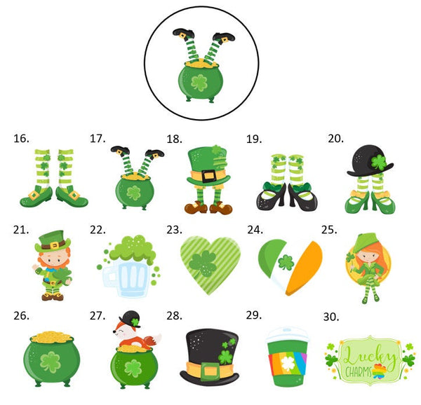 St. Patrick's Day Irish Envelope Seals Labels Stickers, 48 Personalized Stickers!