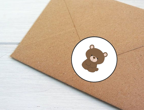 Woodland Animal Envelope Seals Labels Stickers, 48 Personalized Stickers!