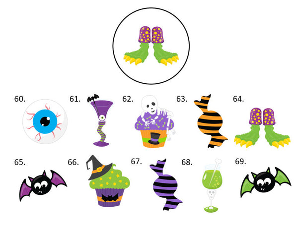Halloween Envelope Seals Labels Stickers, 48 Personalized Stickers!