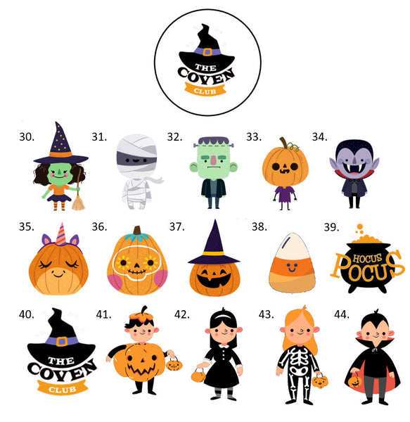 Halloween Hershey Kiss Labels Stickers, 108 Personalized Stickers!
