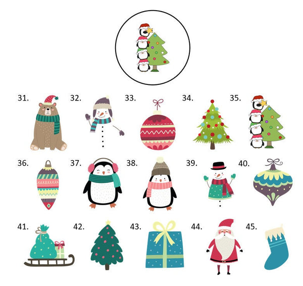 Christmas Envelope Seals Labels Stickers, 48 Personalized Stickers!