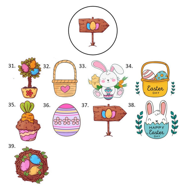 Easter Envelope Seals Labels Stickers, 48 Personalized Stickers!