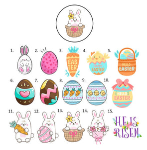 Easter Hershey Kiss Labels Stickers, 108 Personalized Stickers!