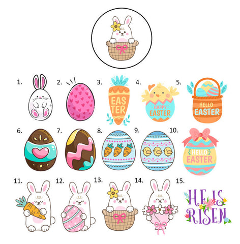 Easter Envelope Seals Labels Stickers, 48 Personalized Stickers!