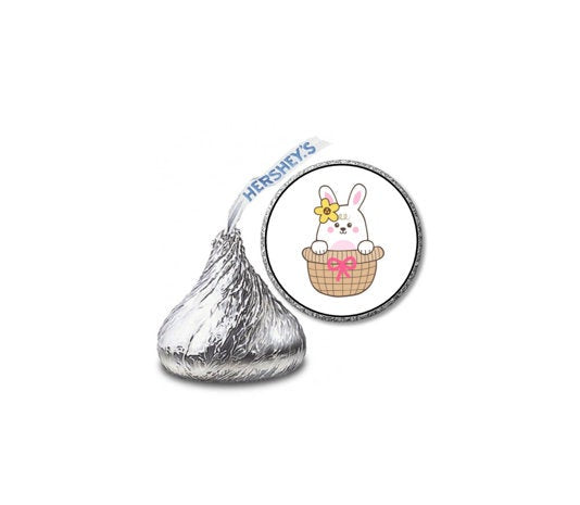 Easter Hershey Kiss Labels Stickers, 108 Personalized Stickers!
