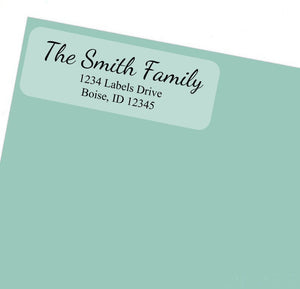 Clear Address Labels Stickers, 30 personalized labels!