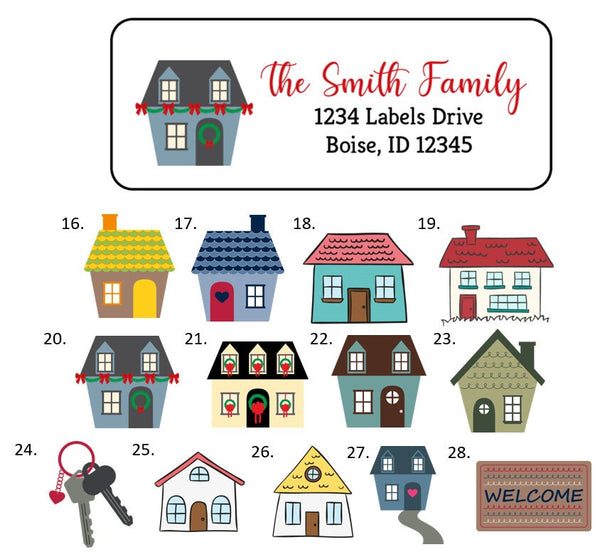 New House Address Labels Stickers, 30 Personalized Labels!