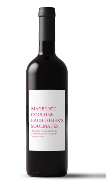 Sex and The City Wine Label, Best Friend Wine Label, Two Waterproof Galentine Wine Labels