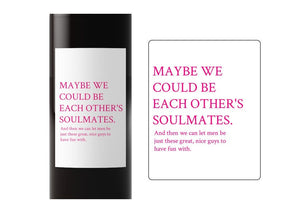 Sex and The City Wine Label, Best Friend Wine Label, Two Waterproof Galentine Wine Labels