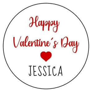 Valentine's Day Stickers, Valentine's Day Labels, Personalized Kids Valentine's Day labels