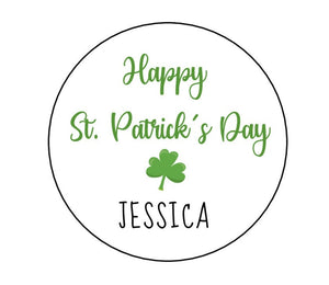 St. Patrick's Day Stickers, St. Patrick's Day Labels, Personalized Kids St. Patrick's Day labels
