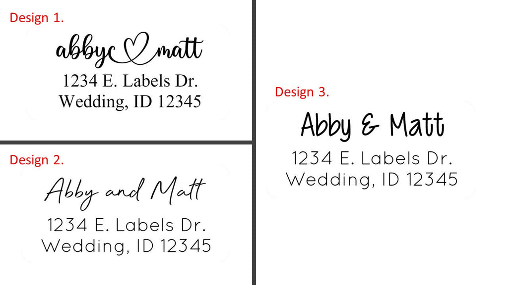 Custom Return Address Labels Roll, Personalized Labels Roll, Wedding A –  The Label Palace