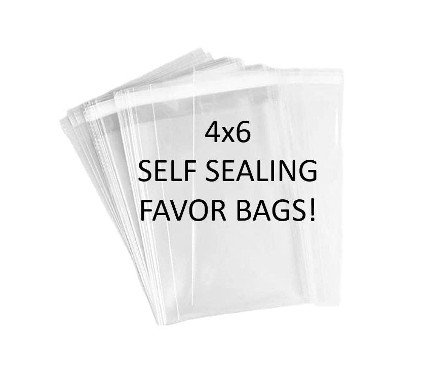 4x6 Self Sealing Bags, Favor Bags, Cellophane Treat Bags