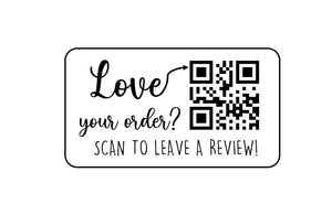 QR Code Labels, Business QR Code Stickers, Social Media Labels, Small Business Packaging