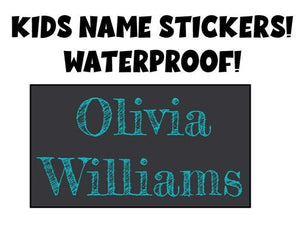 Kids Name Stickers, Waterproof Daycare Labels, School Supply Labels, Name Labels